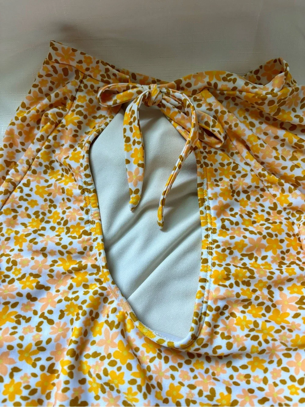 art class Yellow Floral Long Sleeve One-Piece Bodysuit